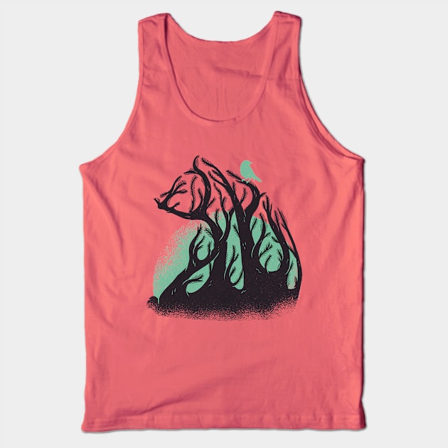 Forest Bear Tank Top by TomCage